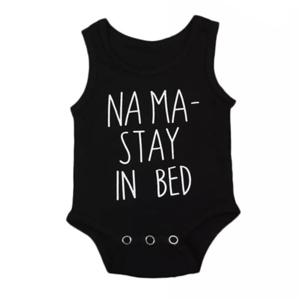 Namaste in Bed Blank Onesie Tank Top - Picture 1 of 2